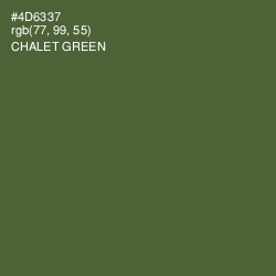 #4D6337 - Chalet Green Color Image